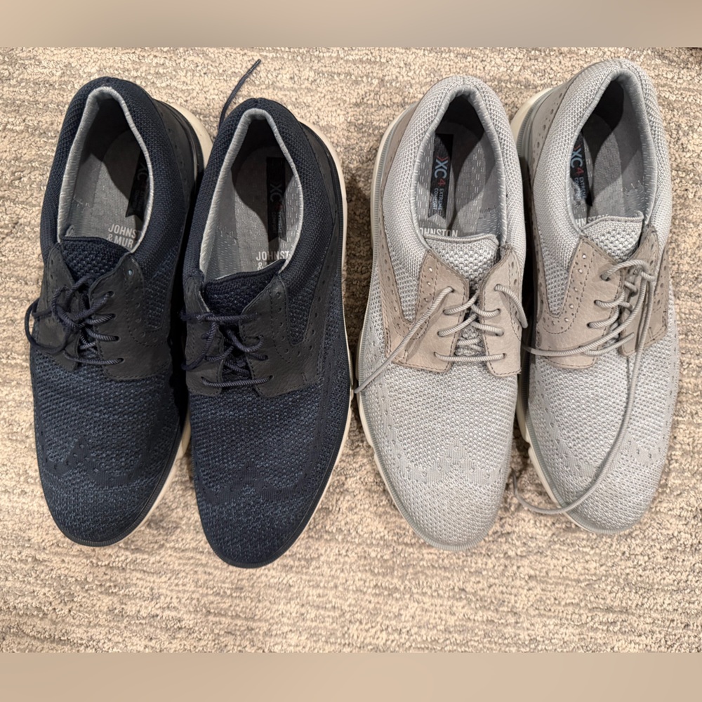 Johnston & Murphy Navy & Gray Men waterproof Buy one Get one FREE so 9.5